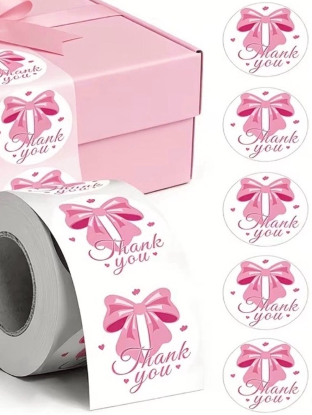 590pcs Shipping Bundle: 30 L Poly Mailers, 30 Cards, 30 Gift Bags & 500 Stickers - Picture 11 of 13